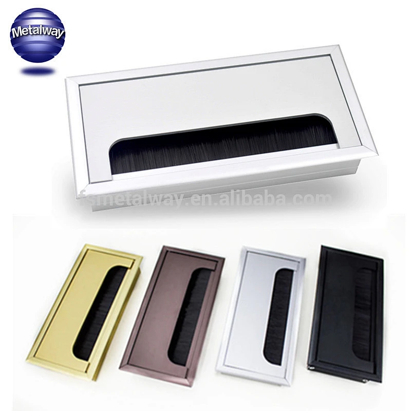 Aluminum Alloy Wire Cable Hole Cover Grommet Flexible Desk Grommet