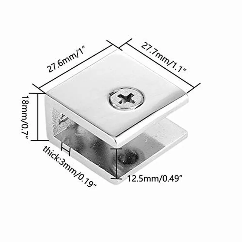Glass shelf clip MG-007