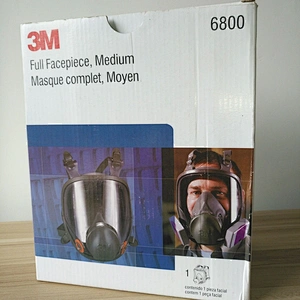 Reusable 3M 6800 full face respiratory gas mask, medium size