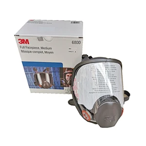 Reusable 3M 6800 full face respiratory gas mask, medium size