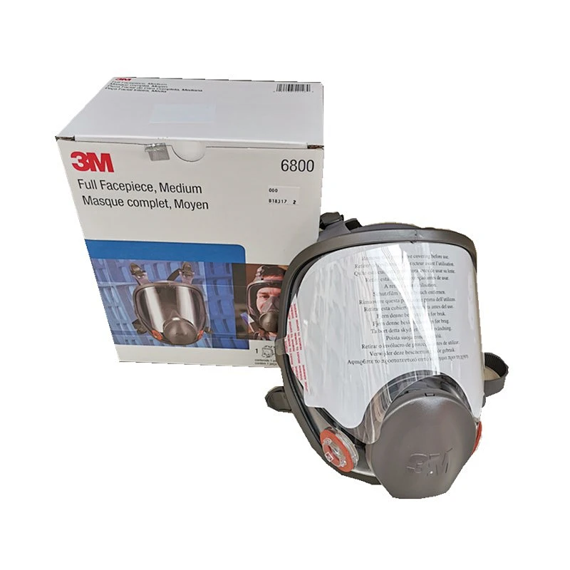 Reusable 3M 6800 full face respiratory gas mask, medium size