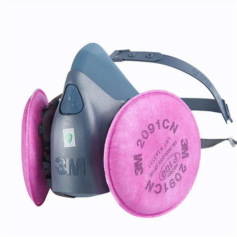 High Quality Half Face Respirator 3M 7501 7502 7503 Protective Silicone Mask Size S M L