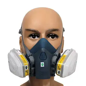 High Quality Half Face Respirator 3M 7501 7502 7503 Protective Silicone Mask Size S M L
