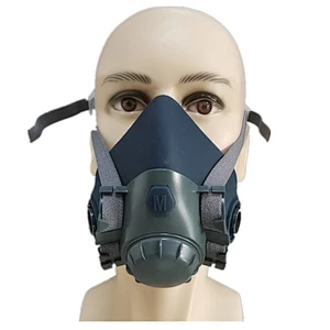 High Quality Reusable OEM Half Face Gas Mask Silicone Mask similar to 3M 7502 Half facepiece respirators