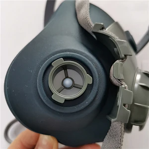 High Quality Reusable OEM Half Face Gas Mask Silicone Mask similar to 3M 7502 Half facepiece respirators