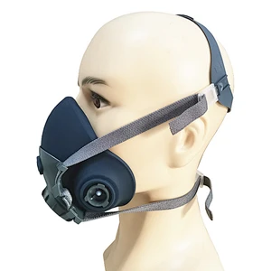 High Quality Reusable OEM Half Face Gas Mask Silicone Mask similar to 3M 7502 Half facepiece respirators