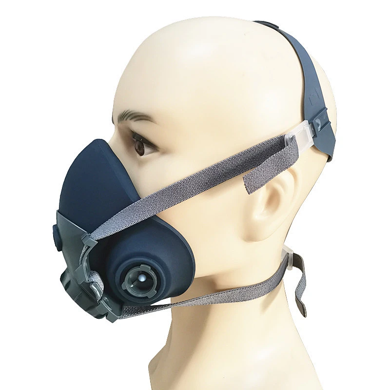 High Quality Reusable OEM Half Face Gas Mask Silicone Mask similar to 3M 7502 Half facepiece respirators