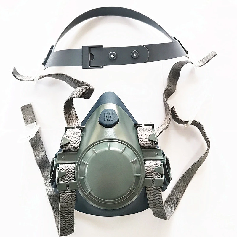 High Quality Reusable OEM Half Face Gas Mask Silicone Mask similar to 3M 7502 Half facepiece respirators