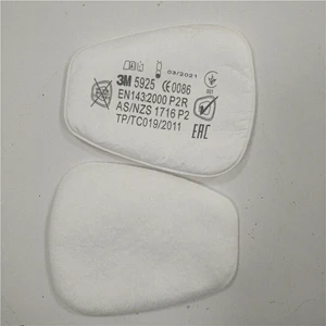 Hepa prefilter 3M 5911 Filter Particulate Prefilters P1 R, 2pcs/pack, used with half full facepiece