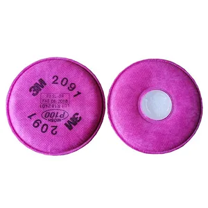 3M 2091 P100 particulate filter used with 6000 and 7000 series facepiece