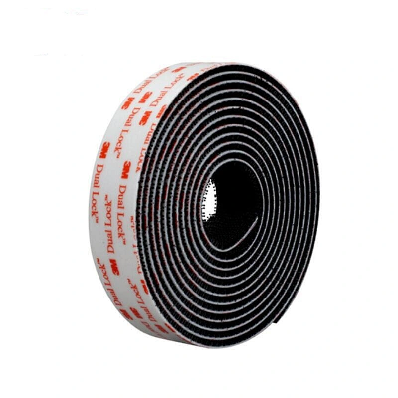 Black Dual Lock Reclosable Fastener Tape SJ3550 SJ3551 SJ3552, 250 stem density, 1inx50yd/roll