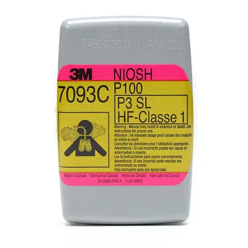 High performance filtros 3M 7093c filter p100 filtro de particulas 7093, with Nuisance Level Organic Vapor and Acid Gas Relief,