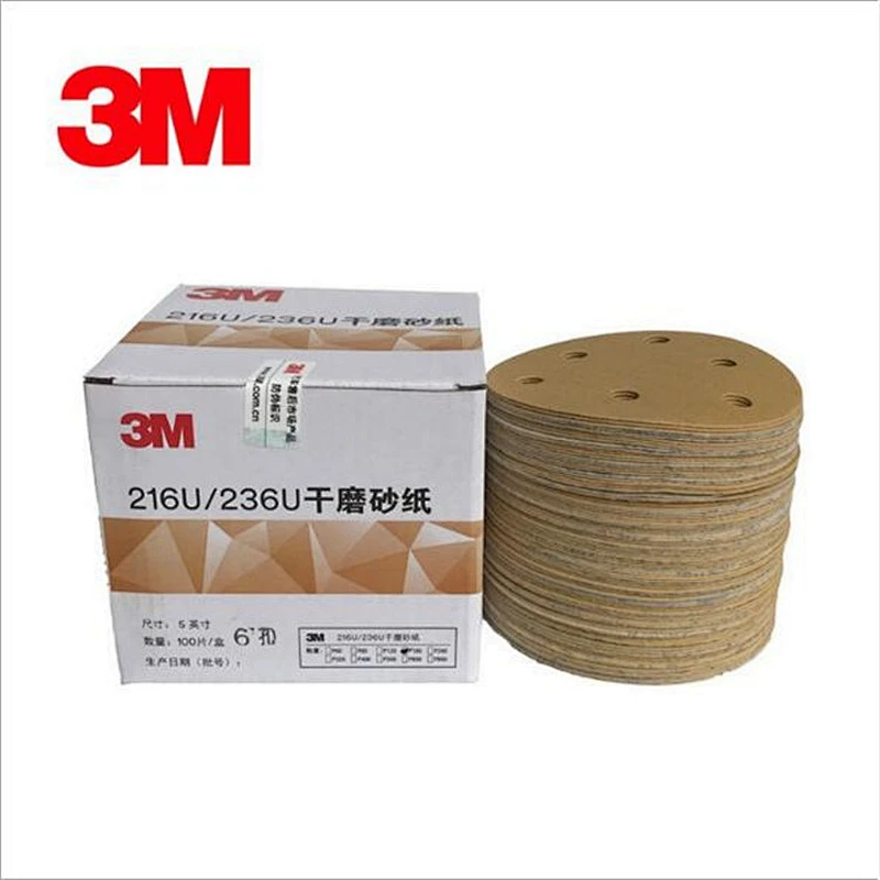 Hookit Gold Disc Sandpaper Round Abrasive Cutting Disc 216U