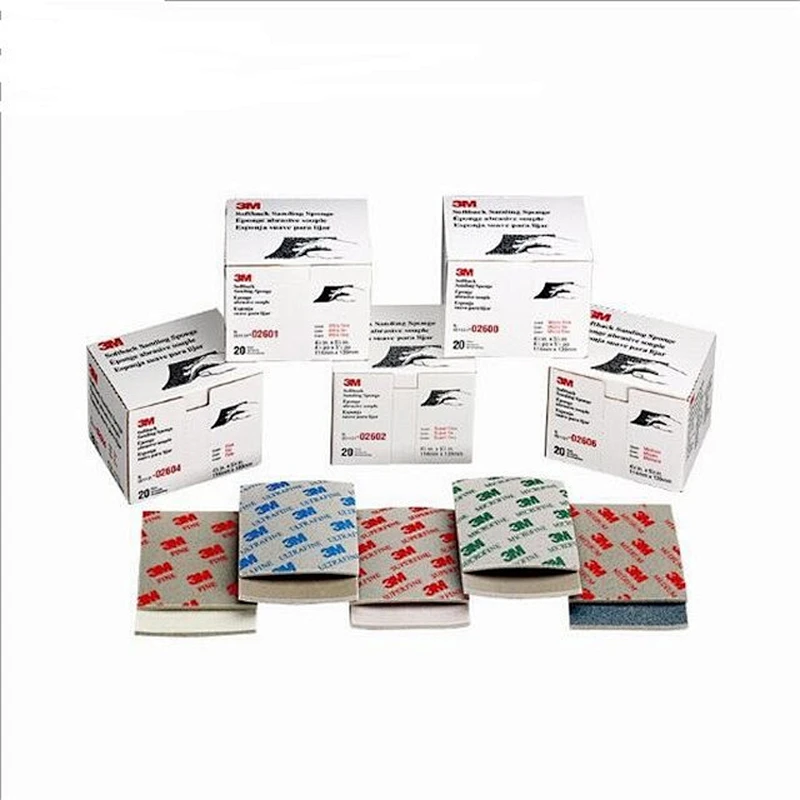 Softback Microfine Sanding Sponge Pad 02600, grade 1200 to 1500, 115mm x 140mm, 20 sponges per pack