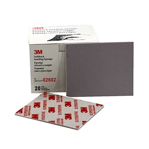 Softback Microfine Sanding Sponge Pad 02600, grade 1200 to 1500, 115mm x 140mm, 20 sponges per pack