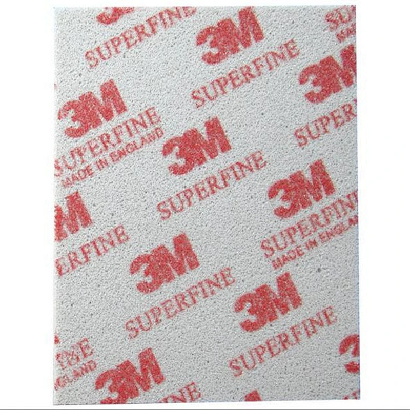 Softback Abrasive Sanding Sponge Blocks Pad 02602, Superfine, grit 500 to 600, 115mm x 140mm, 20 sponges per pack