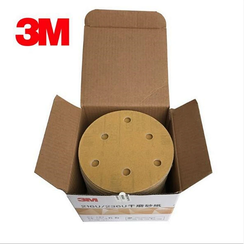 Hookit Gold Disc Sandpaper Round Abrasive Cutting Disc 216U