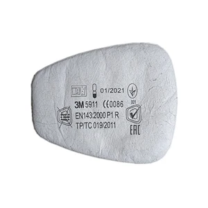Hepa prefilter 3M 5911 Filter Particulate Prefilters P1 R, 2pcs/pack, used with half full facepiece