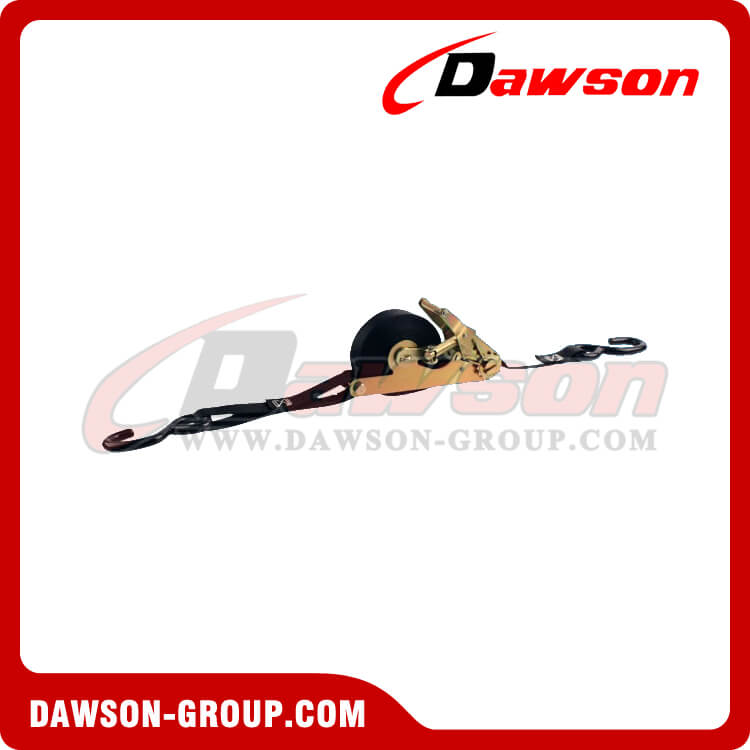 1'' x 15' Self Contained Ratchet Strap with Heavy Duty S-Hooks - Dawson Group - china manufacturer supplier 1'' x 15' Self Contained Ratchet Strap with Heavy Duty S-Hooks - Dawson Group - china manufacturer supplier