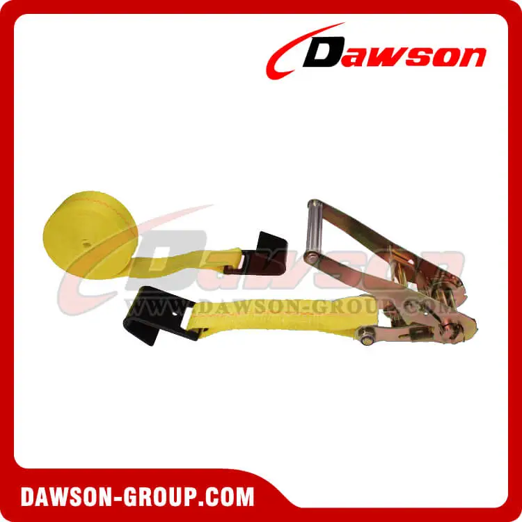 2'' x 18' YELLOW Ratchet Strap w Black Flat Hook- china manufacturer supplier - Dawson Group 2'' x 18' YELLOW Ratchet Strap w Black Flat Hook- china manufacturer supplier - Dawson Group