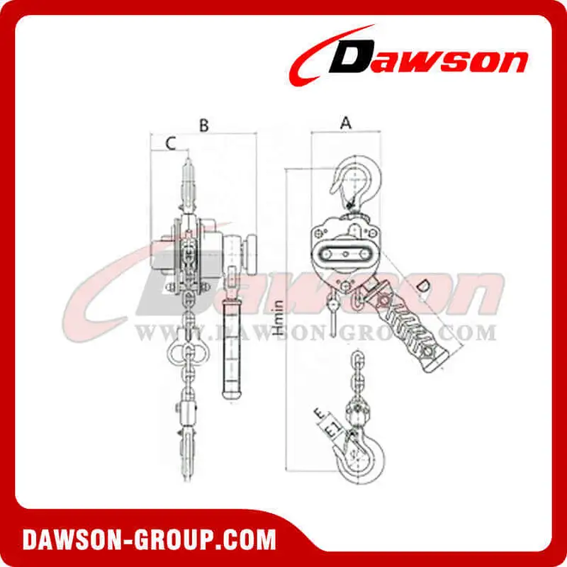 DSV3 0.25T 0.5T Lever Block for Tightening