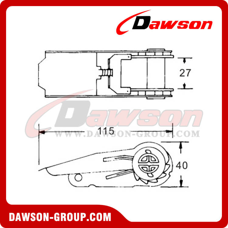 DSRB25081B Ratchet Buckle - China Manufacturer Supplier