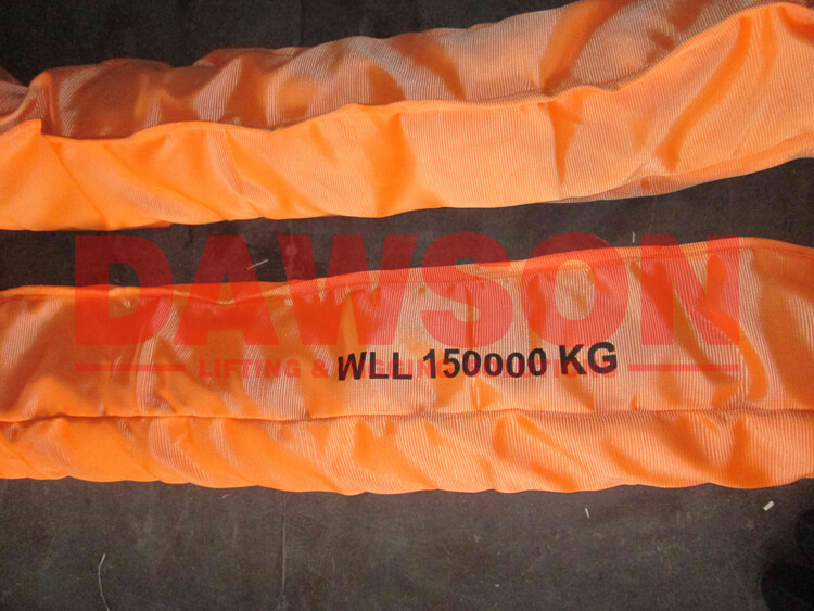 WLL 200 Ton Soft Lifting Slings, 200000KG Round Slings for Crane Lifting - Dawson Group Ltd. - China Manufacturer, Supplier