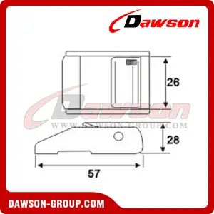 DSCB25801 B/S 800KG/1760LBS Cam Buckle