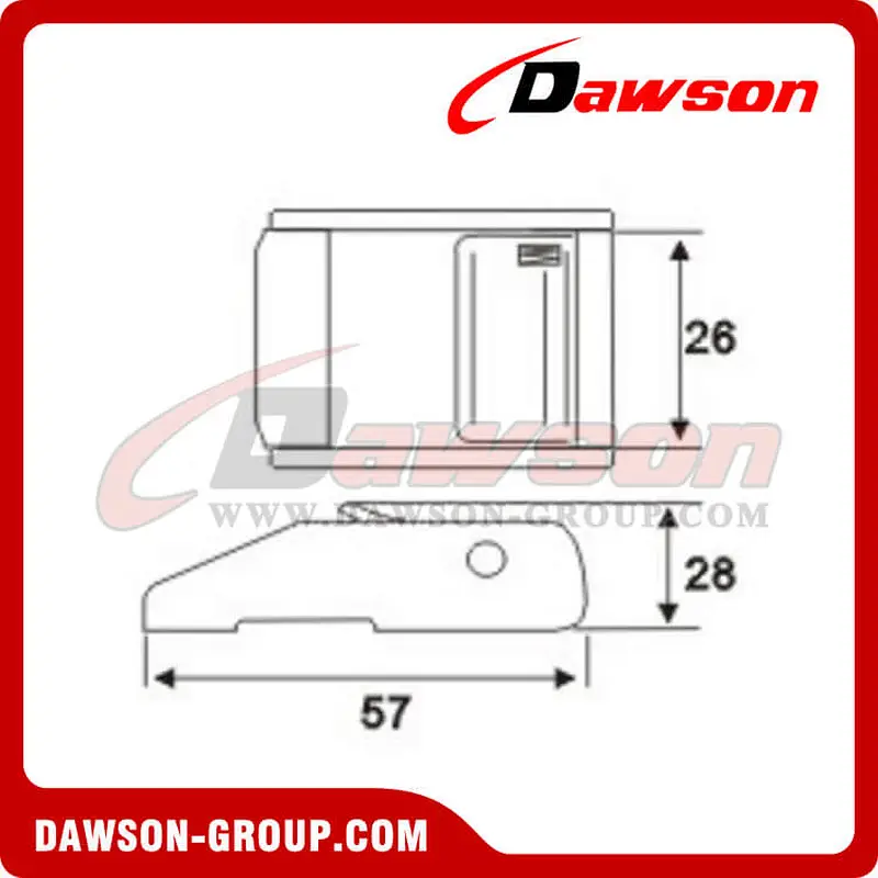 DSCB25801 B/S 800KG/1760LBS Cam Buckle