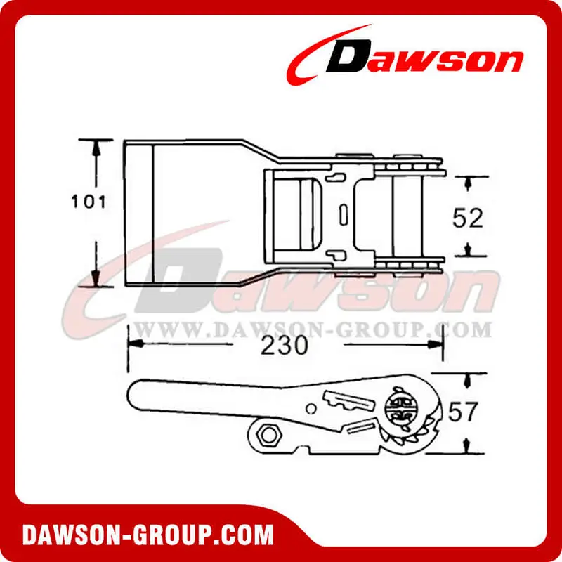 DSRB50516 Steel Ratcheting Lashing Buckle