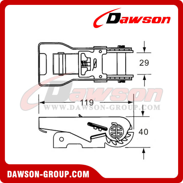DSRB25152 Ratchet Buckle - China Manufacturer Supplier