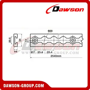 LO212 Aluminum Alloy Type Track