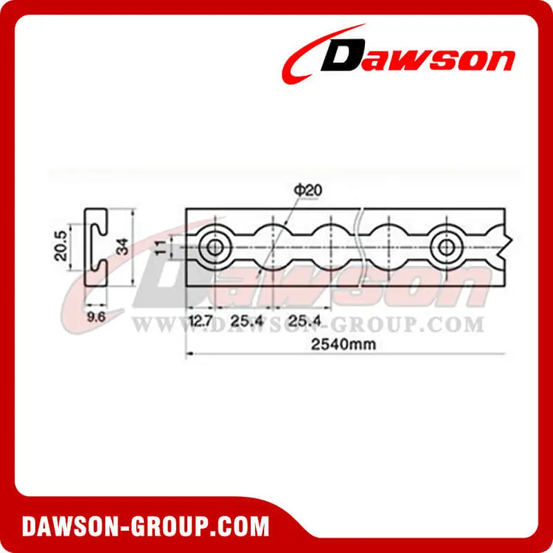 LO212 Aluminum Alloy Type Track