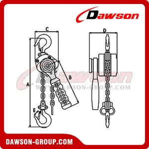 DSLH-S 0.25 Ton 0.5 Ton Lever Hoist, Manual Lever Block for Lashing