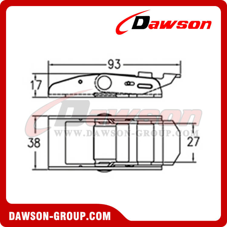 DSOUB 5008 1 inch Steel handle - Dawson Group