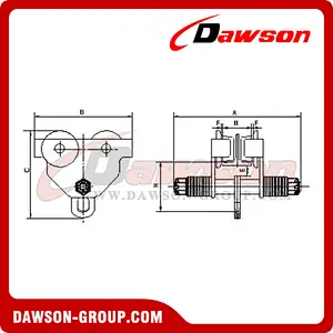 DS-PTCA Type Push Travel Trolley