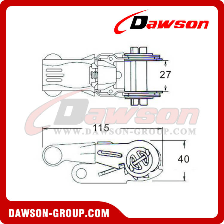 DSRB25082P Ratchet Buckle - China Manufacturer Supplier
