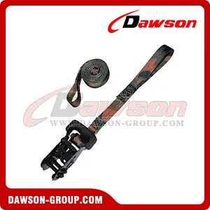 1 inch CAMO Ratchet Strap with 5 inch Loops