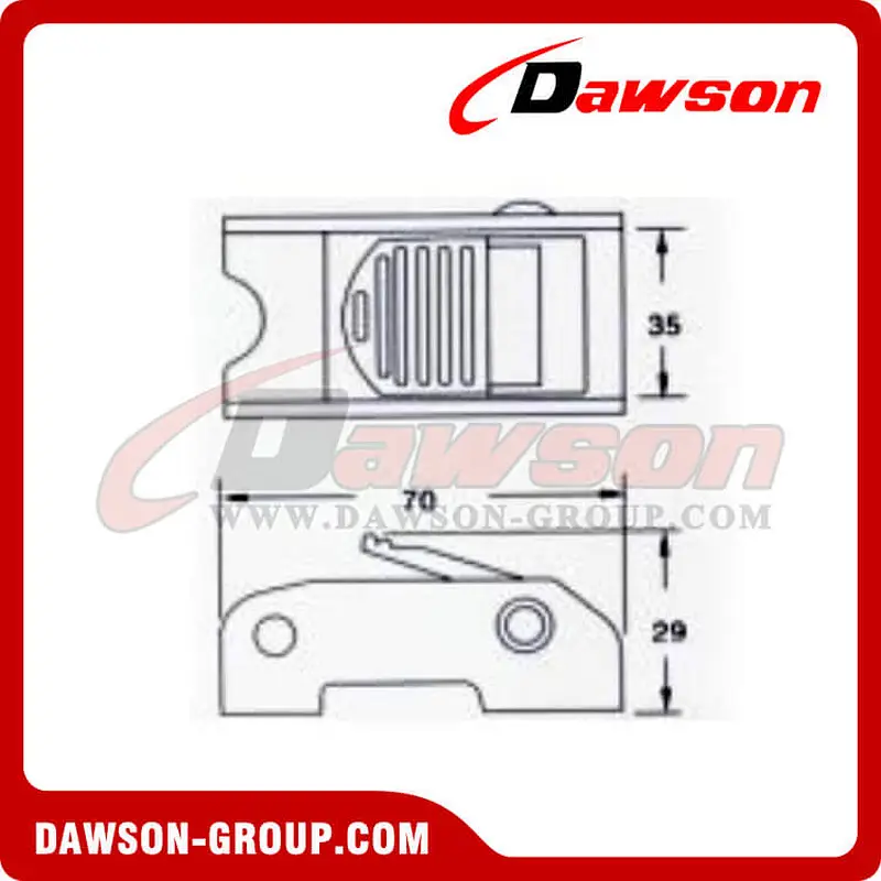 DSCB35702 B/S 700KG/1540LBS Cam Buckle