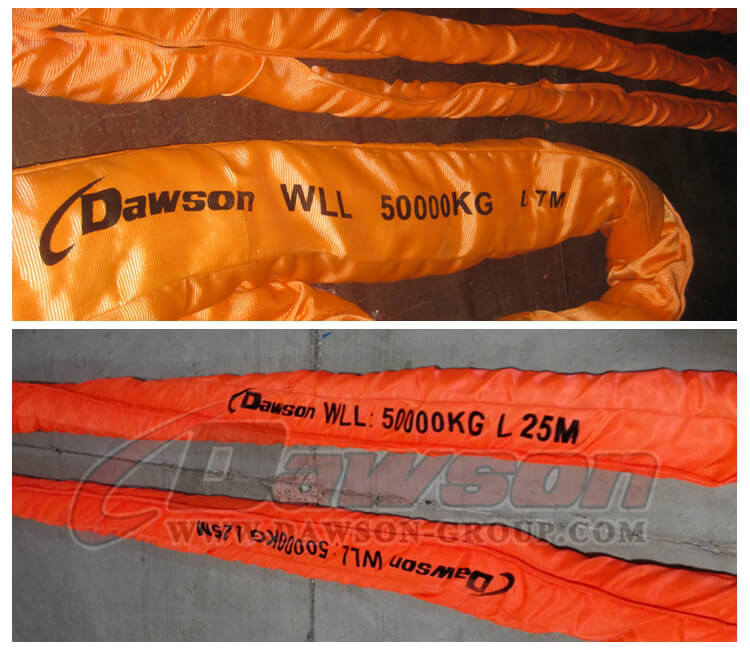 WLL 50T Polyester Round Slings - Dawson Group Ltd. - China Manufacturer, Supplier, Factory WLL 50T Polyester Round Slings - Dawson Group Ltd. - China Manufacturer, Supplier, Factory