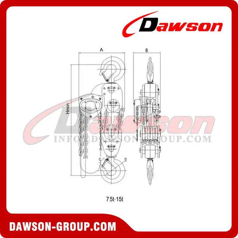 DS-EX-C 0.5-30T Spark Proof Chain Hoist, Explosion-proof Chain Block