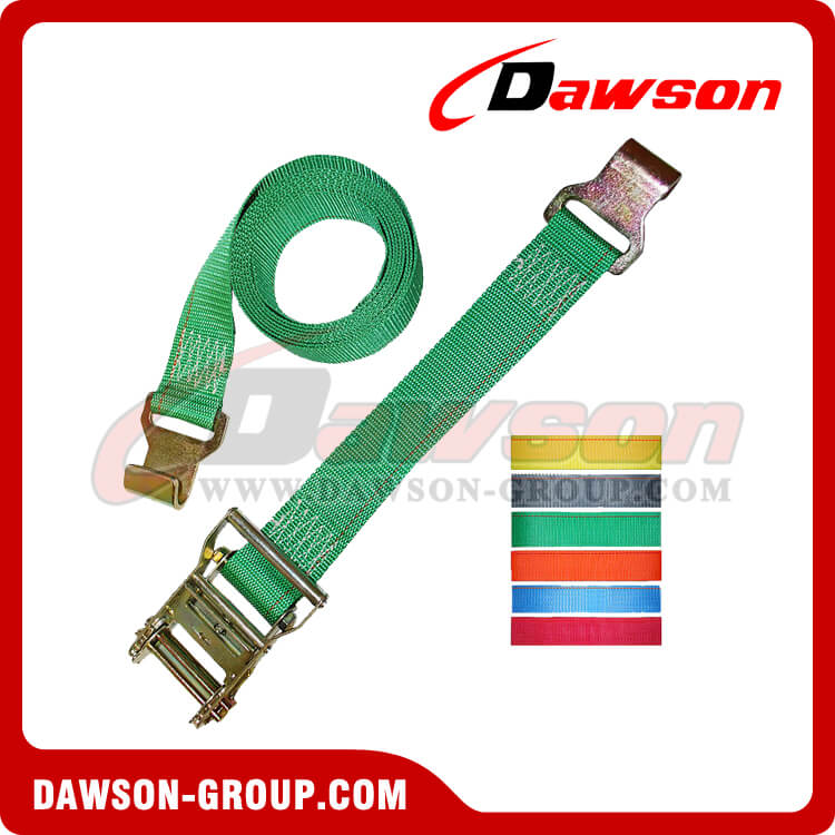 2 Ratchet Strap with Narrow Flat Hooks - Dawson Group - china manufacturer supplier