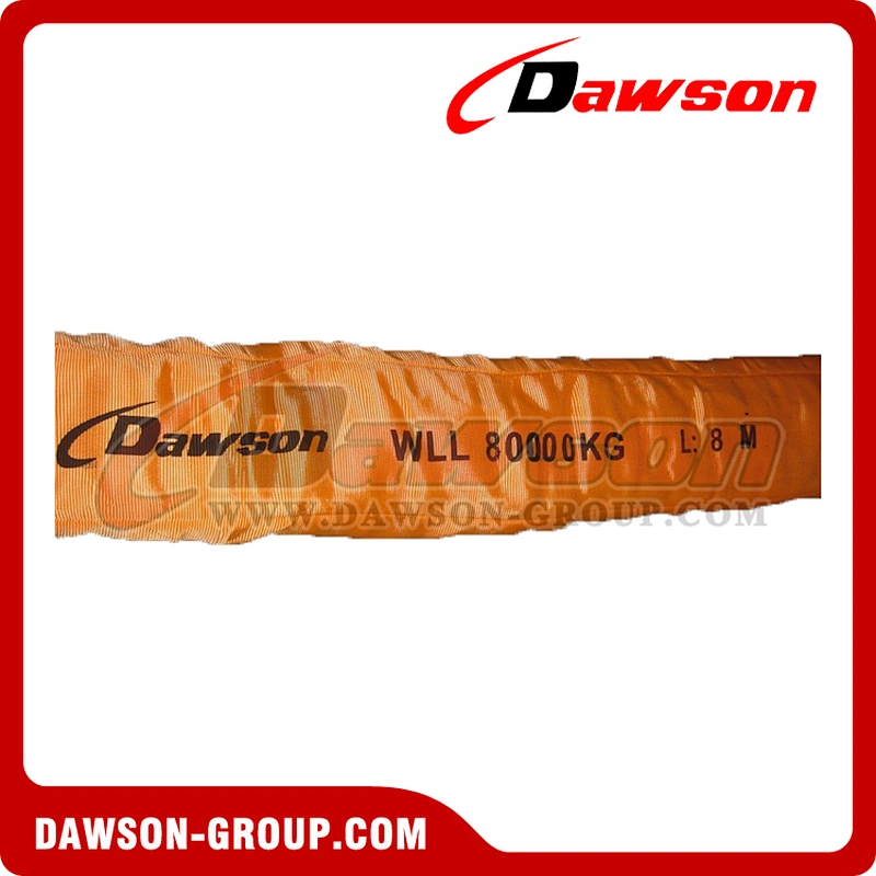 WLL 80T Polyester Round Slings