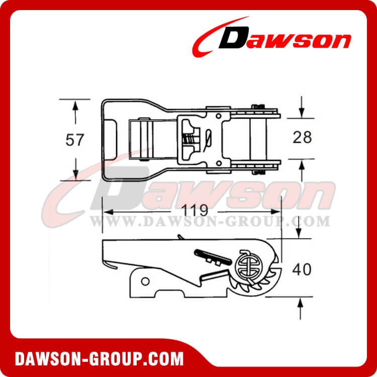 DSRB25152SS Stainless Steel Ratchet Buckle - China Manufacturer Supplier