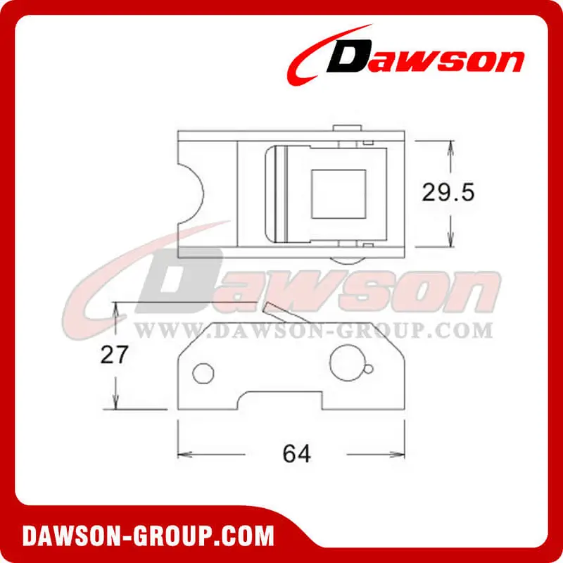 DSCB25681 B/S 680KG/1500LBS Cam Buckle