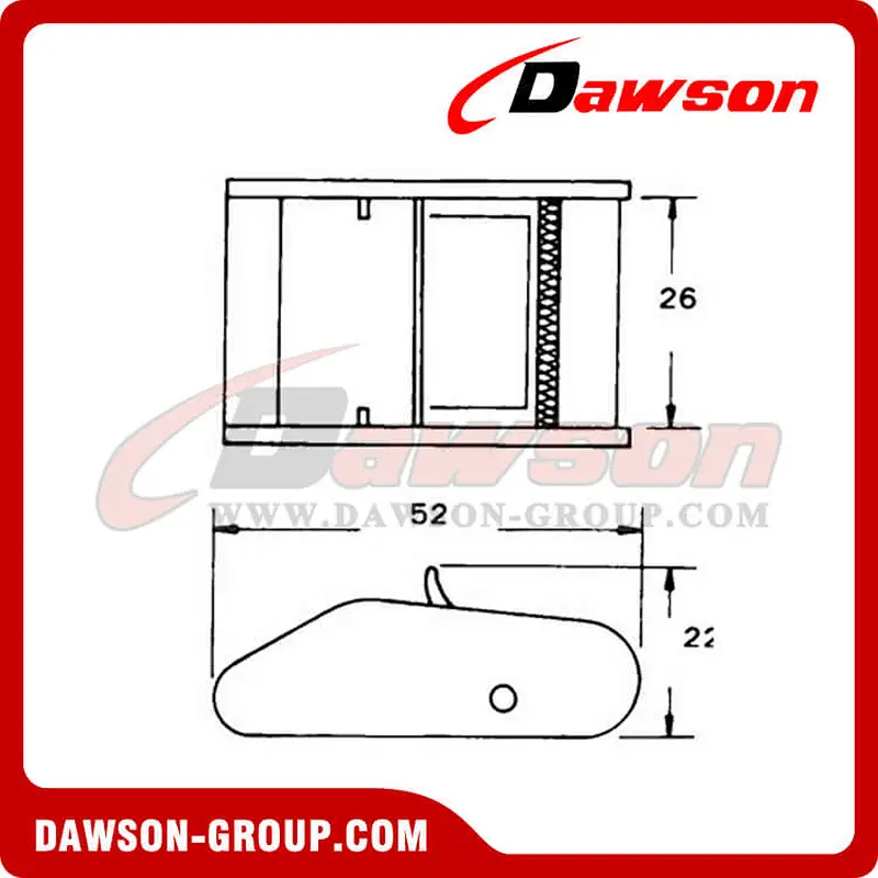DSCB25051 B/S 500KG/1100LBS Cam Buckle