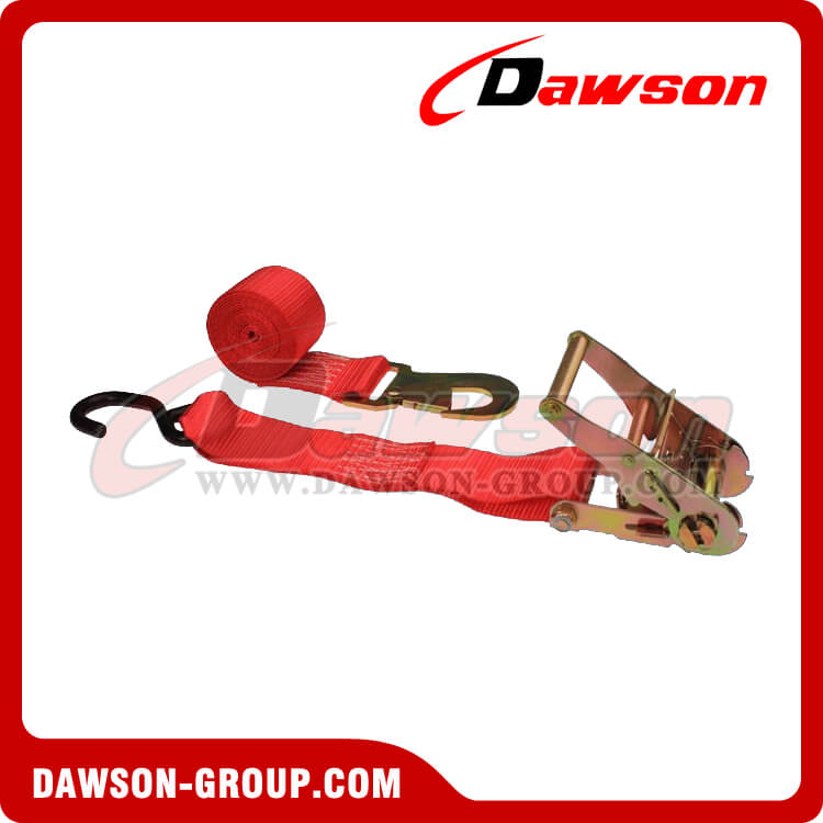 2'' x 8' Ratchet Strap with Flat Snap Hook Wire Hook - Dawson Group - china manufacturer supplier