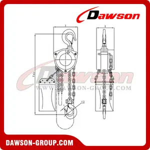 0.5T - 15T Totally Enclosed Stainless Steel Chain Block / Chain Hoist for Offshore Oil Platform