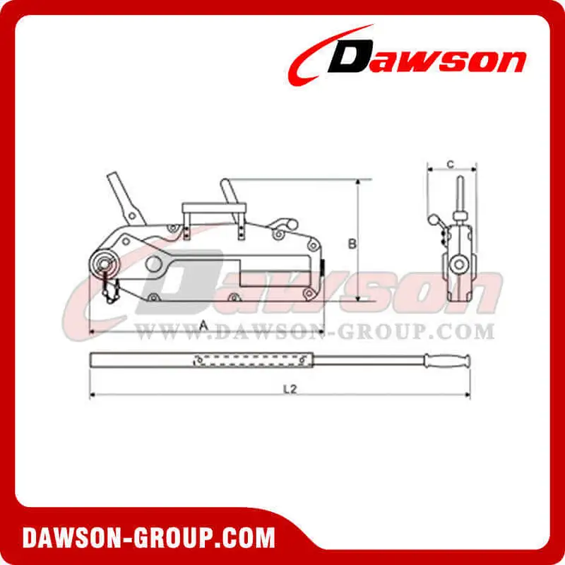 Steel Body Wire Rope Pulling Hoist