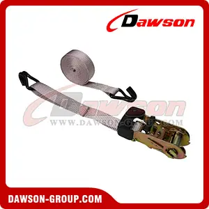 1 inch 15 feet Rubber Coated Ratchet Strap with Vinyl Coated Wire Hooks